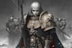 draw grimdark warhammer 40k character art and sci fi illustration