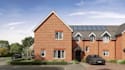 render semi detached residence, UK housing development, allocated parking design