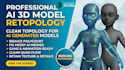 convert ai 3d models into clean low poly