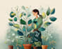 hand paint botanical illustrations