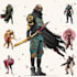 create original concept art character for games and stories