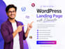 design stunning, high converting wordpress landing page with elementor