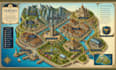 draw illustrated map, vector map, dnd map, site plan, rv park, map illustration