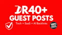 do guest post on high DR saas ai tech blogs with backlink