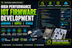develop high performance iot firmware for arduino, esp32  for embedded system