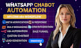 build a whatsapp chatbot and automation using whatsapp API and n8n