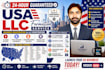 do US llc formation, llc registration, ein, wyoming  state, new mexico, montana