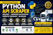 do python API scraper, web bot, browser automation, website crawler, selenium