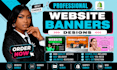 design website banner, web slider, and shopify banner
