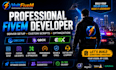 develop custom fivem qbcore qbox esx scripts  server setup