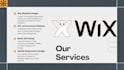 design a wix development website on wix studio