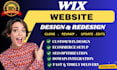 create responsive wix website design and redesign