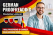 proofread your german text
