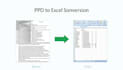 organize and structure data into excel spreadsheets