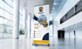 design professional roll up banner, pull up and retractable banner