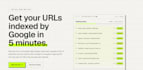 do bulk url indexing and backlink indexing in google within 5 minutes