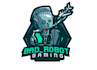 design gaming robot computer mascot logo with business
