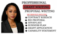 write government contract bid proposal, rfp, rfq response, capability statement