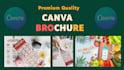 design premium brochure flyer catalog and poster in canva