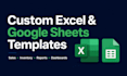 create a custom excel or google sheets template for your business