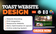 design a restaurant website with toast pos online ordering setup