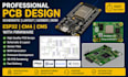 design pcb schematic layout gerber bom esp32 cm4 cm5 with firmware