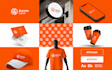 design canva brand kit editable social media post, brand identity and guidelines