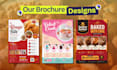 design trifold bifold leaflet, brochure, flyer, and menu