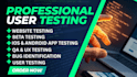 do website testing user testing usability testing ux review and website feedback
