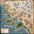 create a detailed dnd fantasy map with kingdoms and cities