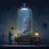 create steam capsule art in pixel art style