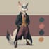 draw furry reference sheet and fursona character design