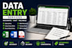 do copy paste, web research and data entry