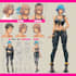 design professional anime character sheet and model sheet