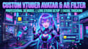 design custom 3d vtuber avatar and ar face tracking filter