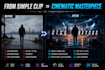 create cinematic intros and teaser edits