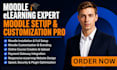 develop moodle website, moodle elearning website and moodle customization setup