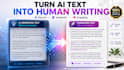 humanize ai content into natural human writing