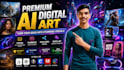 create custom ai images, posters, thumbnails and digital art
