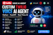 build a custom twilio voie ai agent with python fastapi and real time ai
