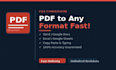 do PDF to word, google docs, spread sheet