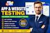 do android app testing, usability testing and software QA review bug report