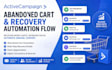 build abandoned cart sequence client recovery automation flow on activecampaign
