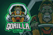 custom gaming and esports logo design with mascot style