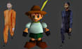 design rig retro ps1 ps2 low poly style 3d models for games and animations