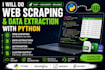 do web scraping and data extraction with python
