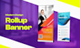 design roll up banner, retractable, pull up, signage design