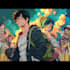 create anime action scene with cinematic effects