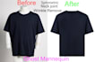 do symmetrical ghost mannequin, dummy remove, cloth retouch