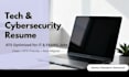 write ats tech IT software engineering and cybersecurity resume
